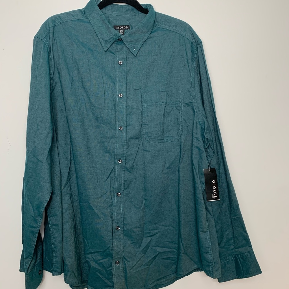 New Button Down Green/Blue